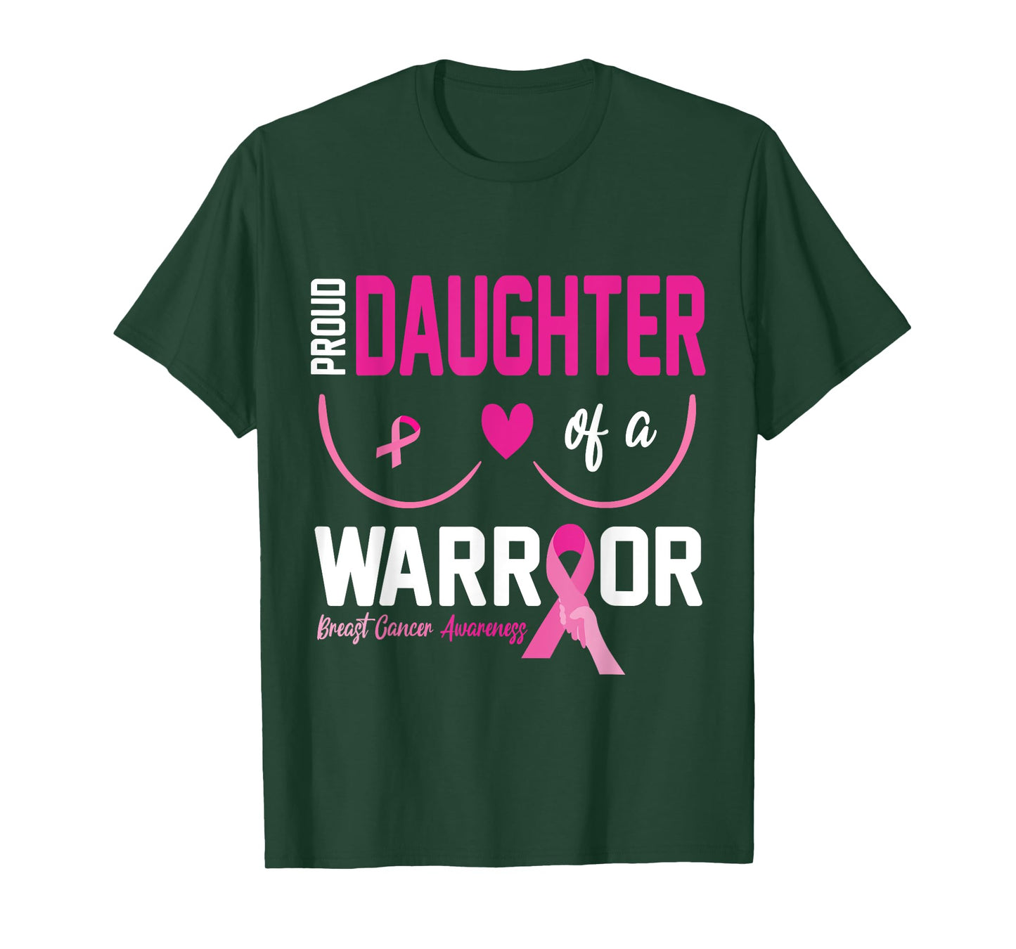 Proud Daughter Of A Breast Cancer Warrior Fight Together Win T-Shirt