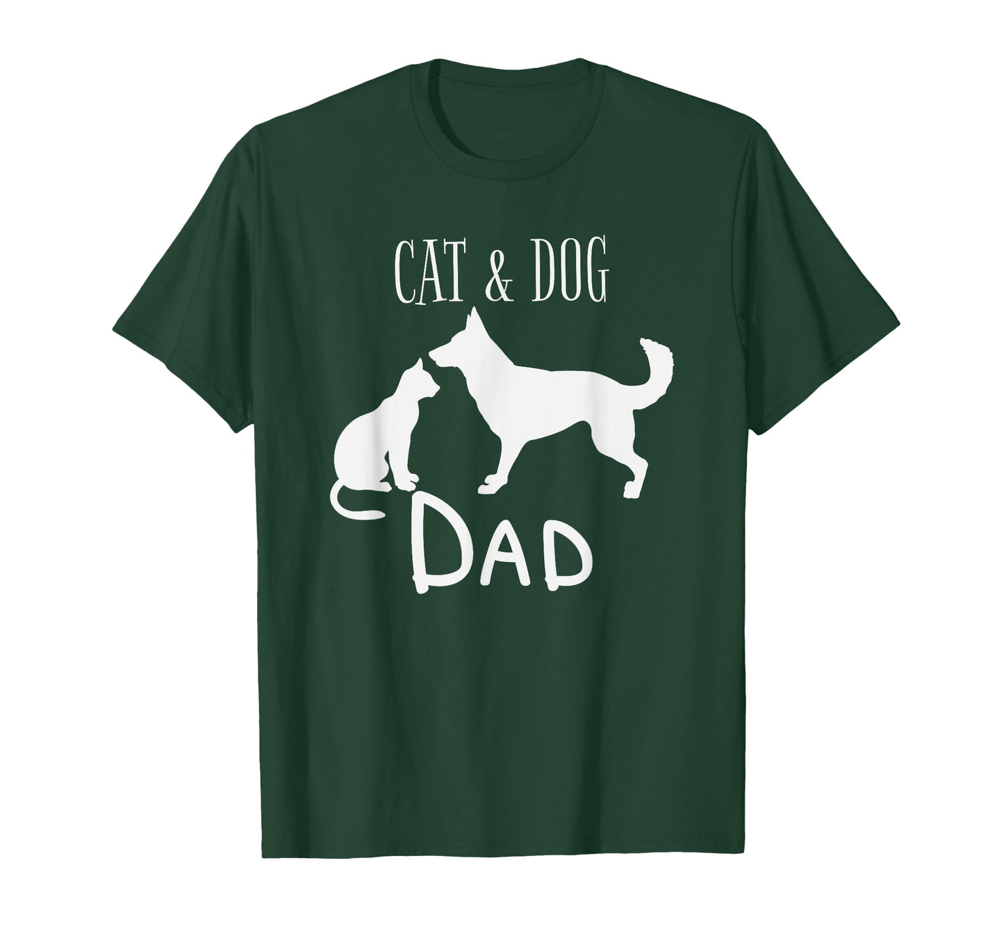 Cat Dog Dad Owner Cute Father Daddy Pet Animal Papa Gift T-Shirt