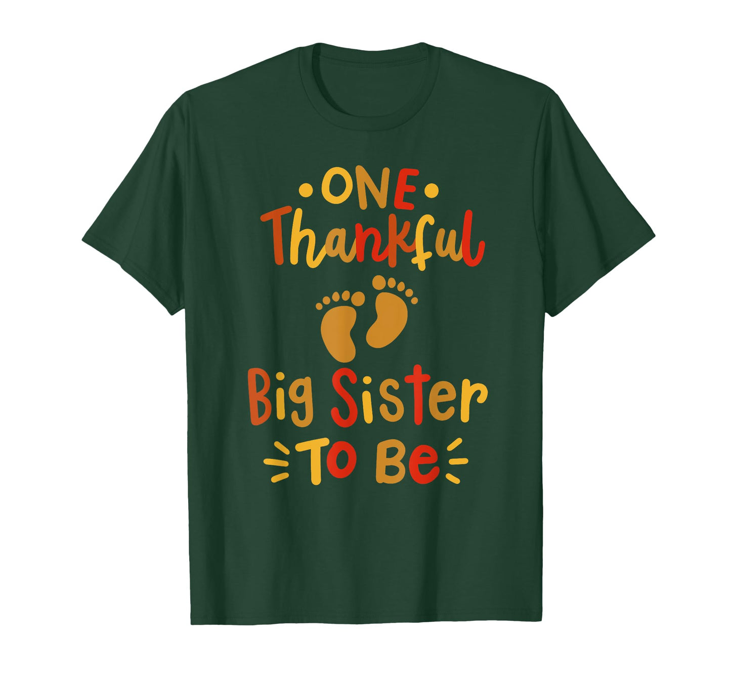 Thanksgiving Family Pregnancy Announcement Thankful Sister T-Shirt