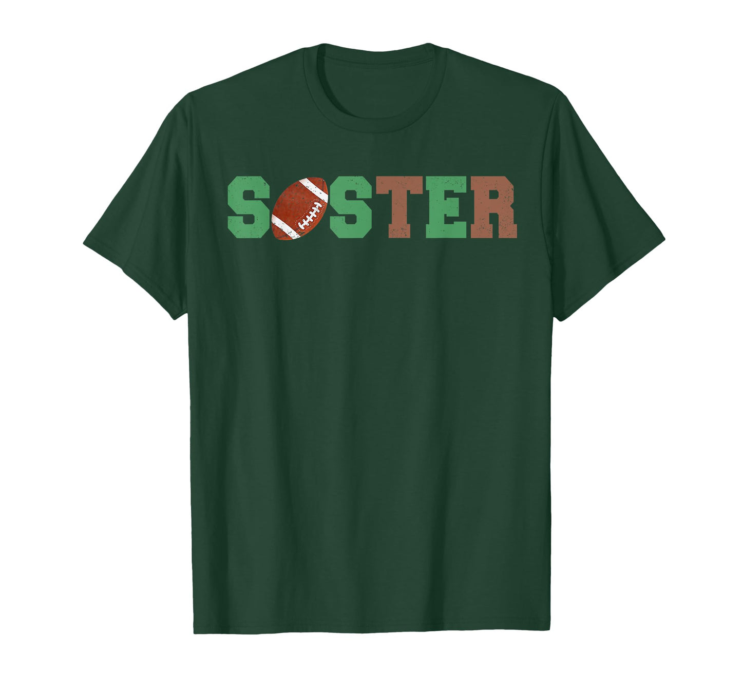 Sister of the 1 Year old Football 1st Year Down Birthday T-Shirt