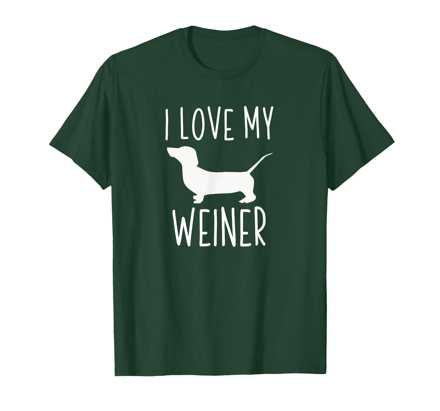 Dachshund Lover Gifts I Love My Weiner T-Shirt