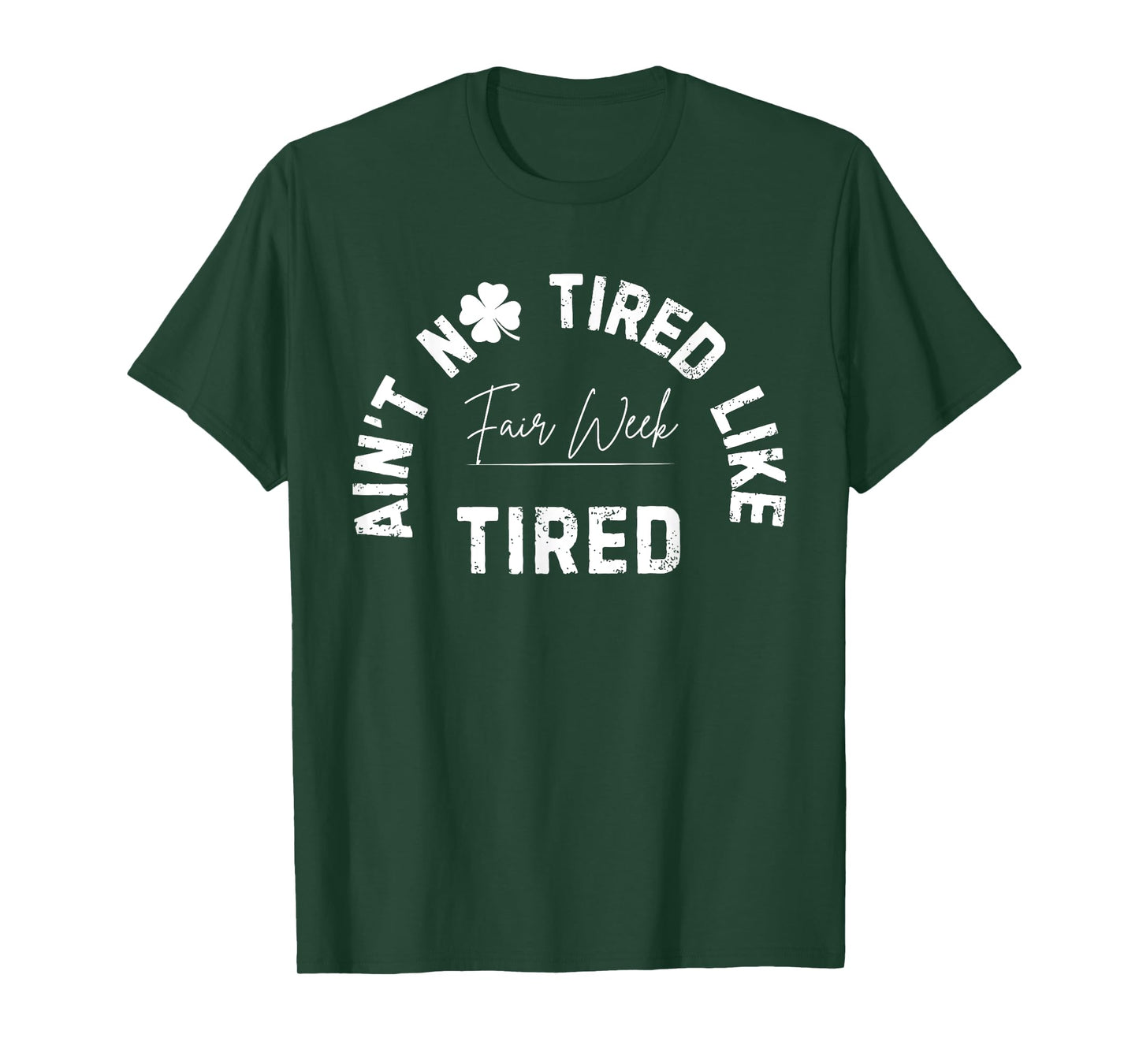 Ain't No Tired Like Fair Week Tired Groovy Farm Animal T-Shirt
