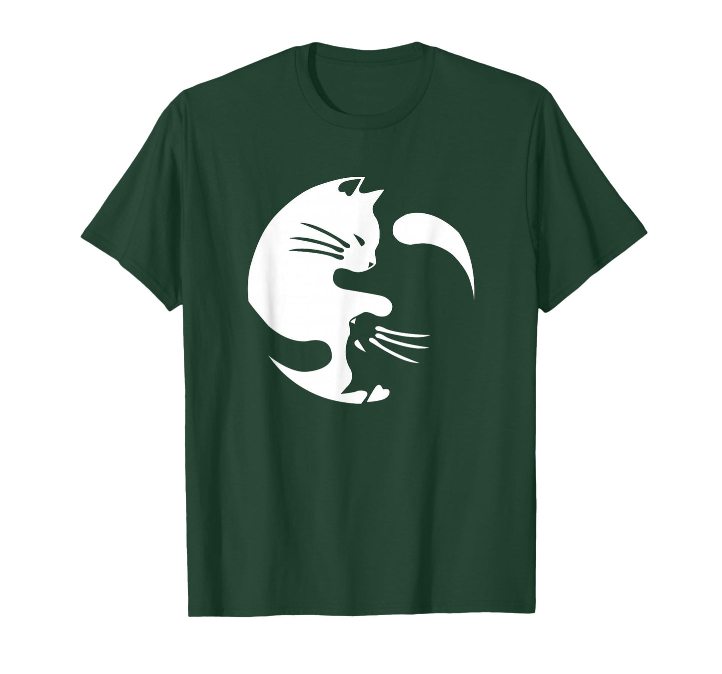 Cat Yin Yang Peace Loving Interconnected T-Shirt Gift Idea T-Shirt
