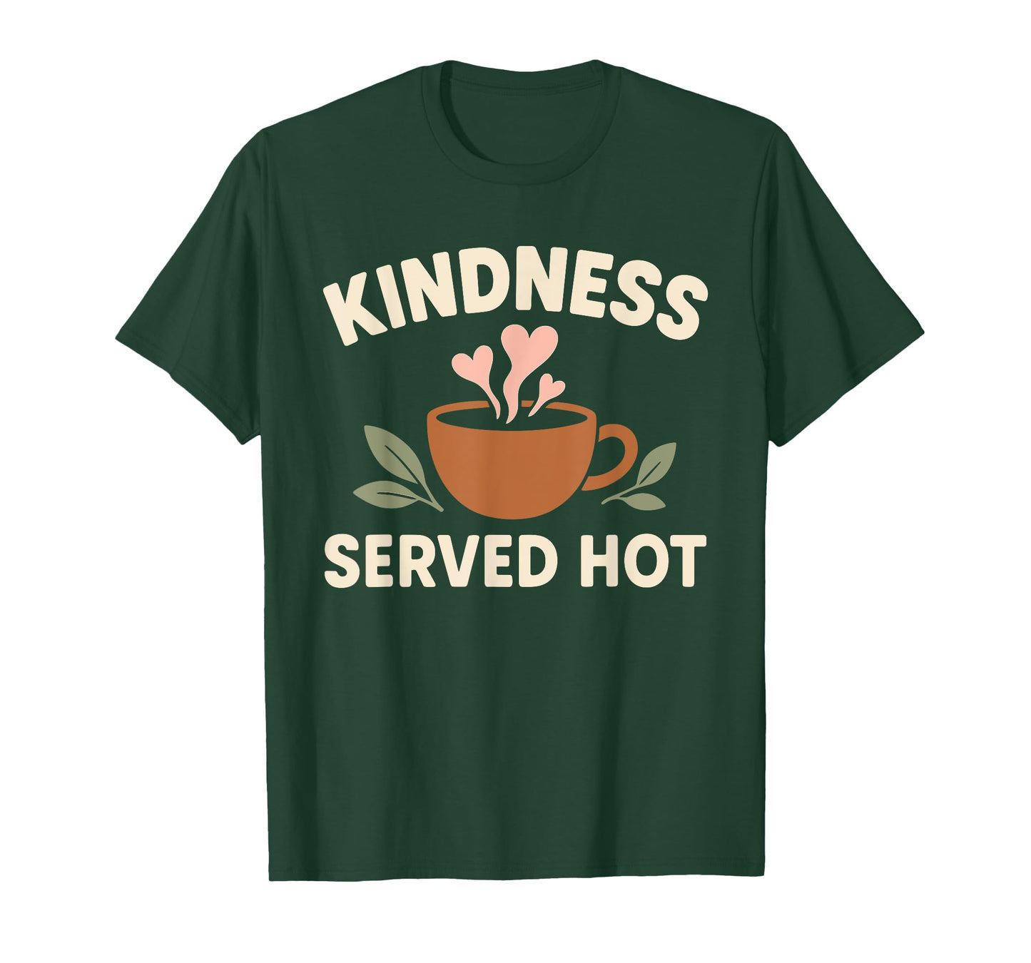 Coffee Lover Kindness Club Positive Message Caffeine Graphic T-Shirt