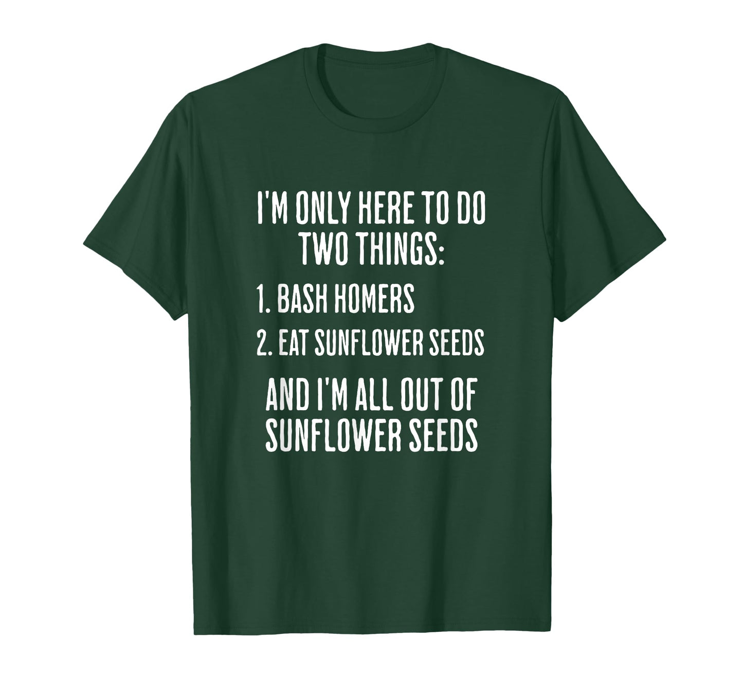 Funny Baseball Bash Homers Eat Seeds Player Fan Softball T-Shirt