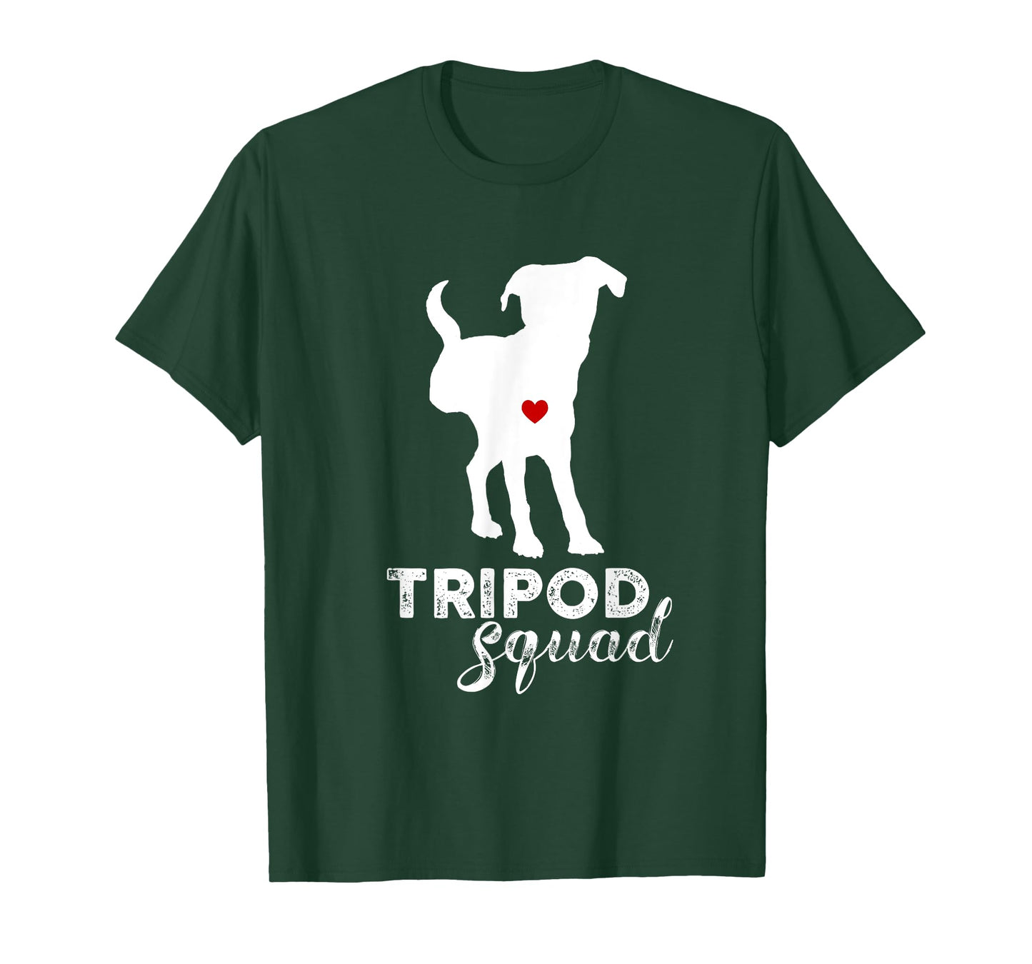 Tripod Squad, Right Back Leg Amputee, Tripaw Dogs T-Shirt