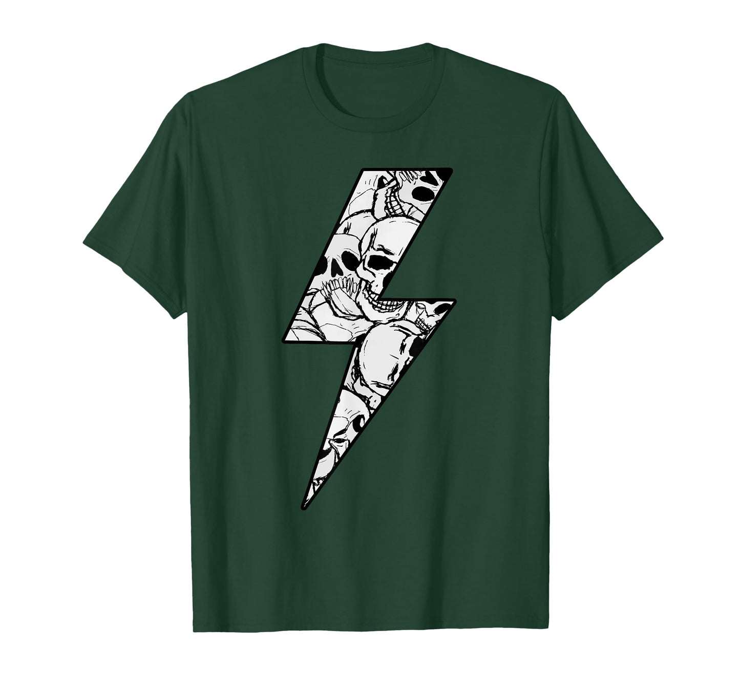 Awesome SKULLS CAMO Lightning Bolt T-Shirt