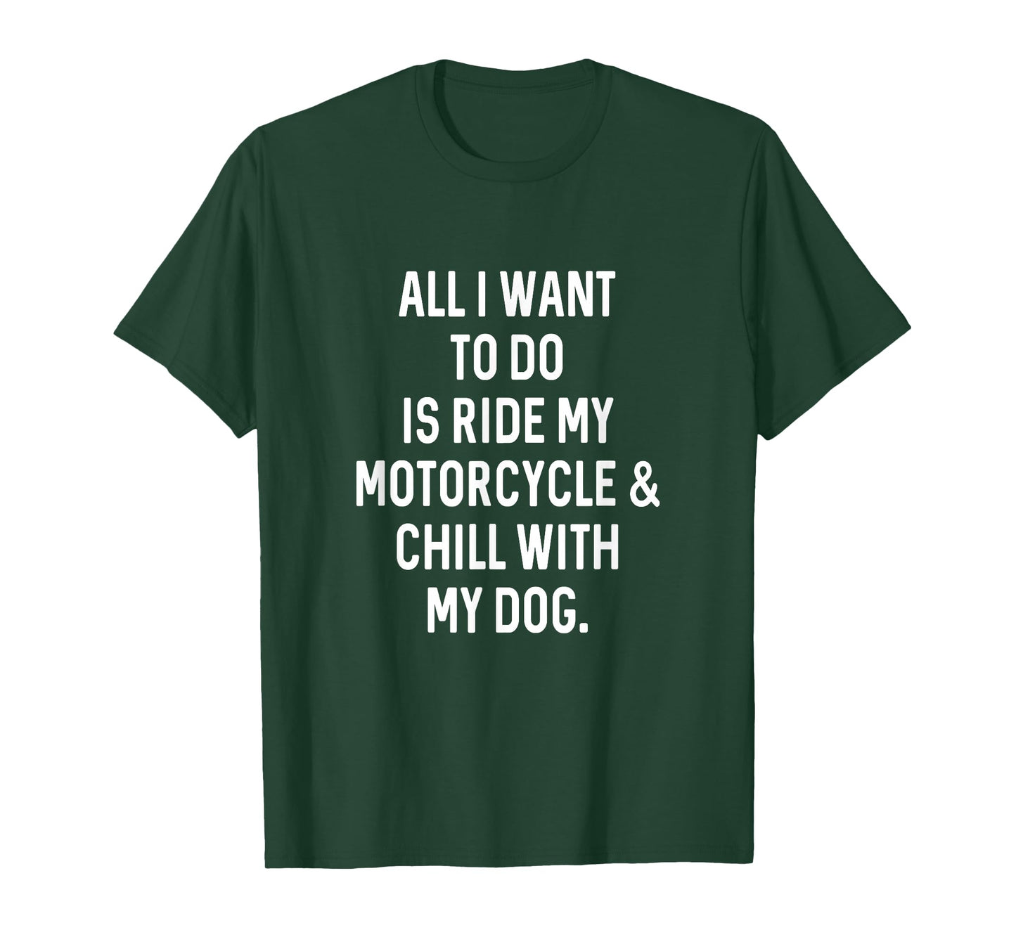 Dog Gifts Dad For Chill With Dog Ride Motorcycle Funny Dad T-Shirt