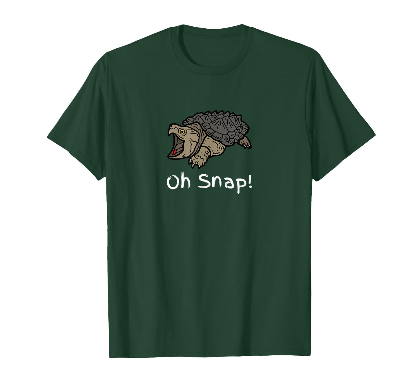 Oh Snap Statement, Snapping Turtle Funny Reptile Graphic T-Shirt