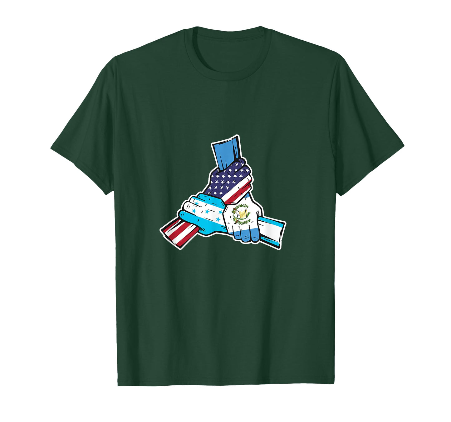 Holding Hands. Honduras Guatemala and the USA T-Shirt