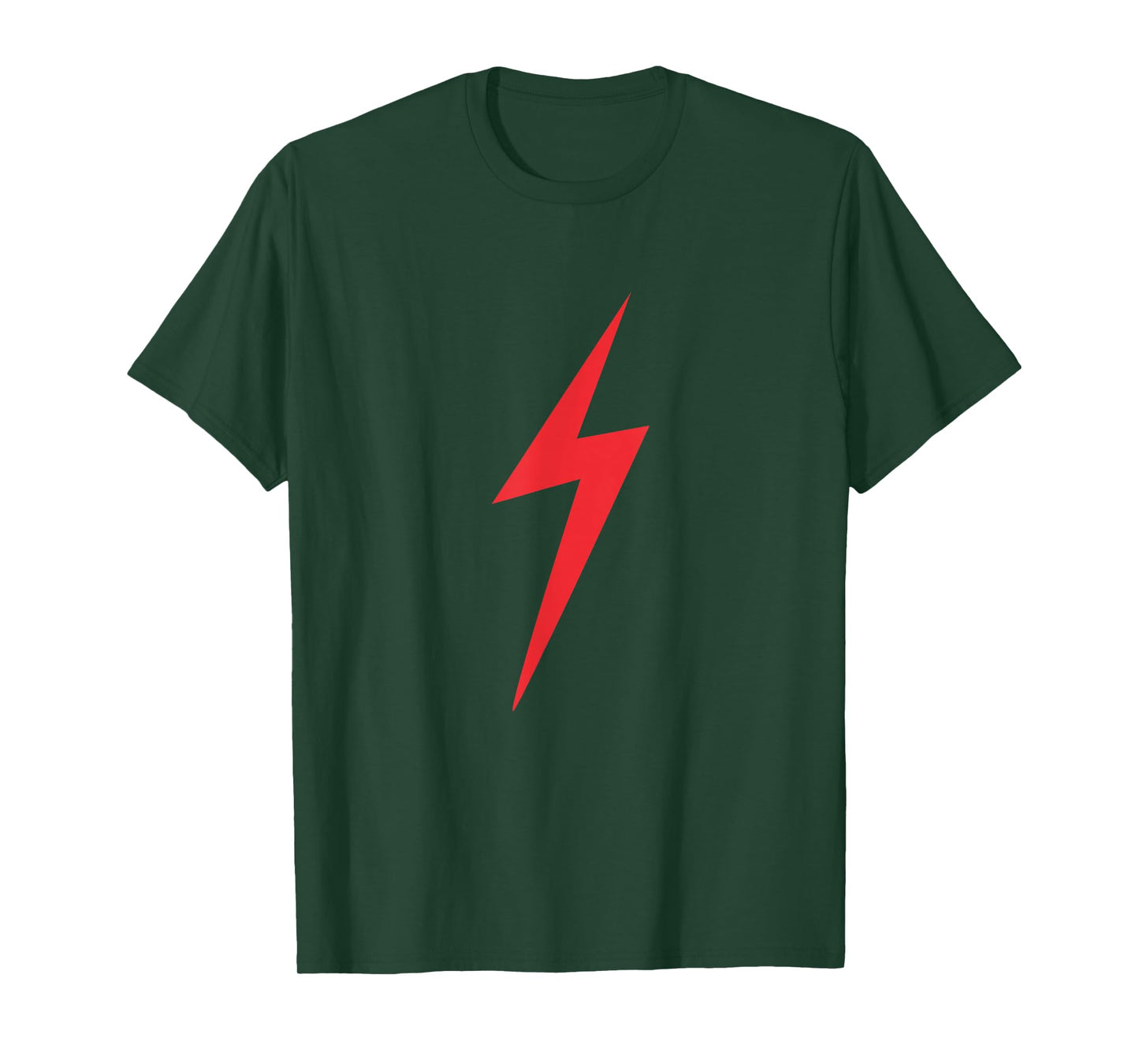 Red Lightning Electric Bolt Storm Graphic T-Shirt