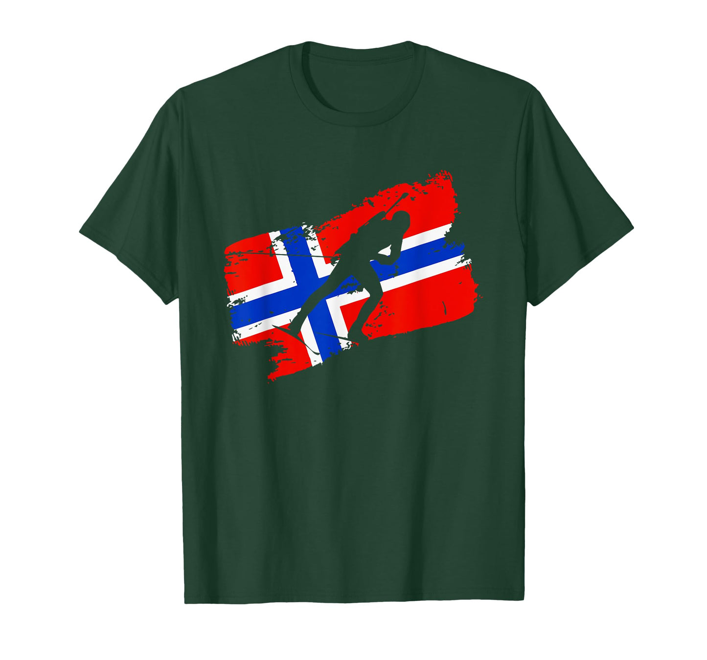 Biathlon Norway Flag Norweigan Cross Country Skiing Shooting T-Shirt