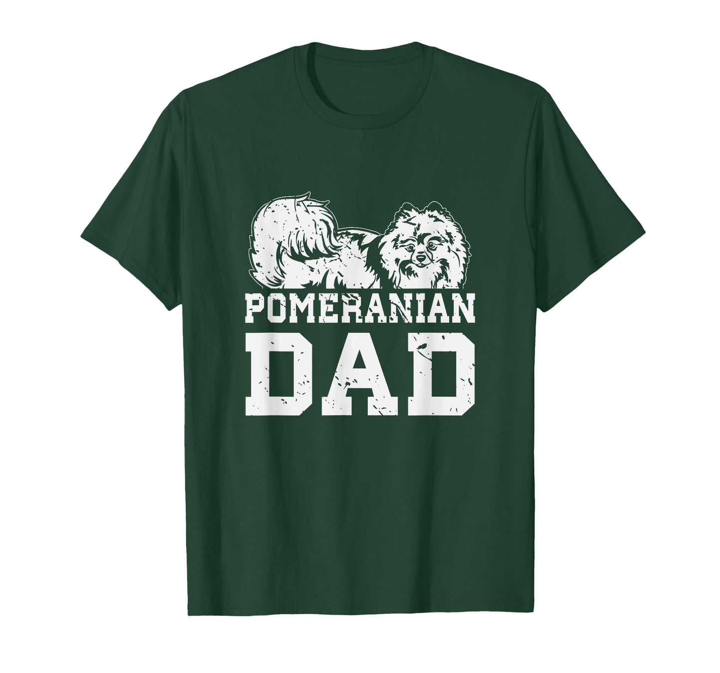 Dog Breed Funny Fathers Day Gift Pomeranian T-Shirt