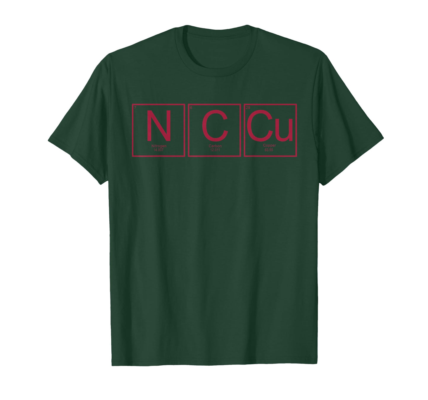 Periodic Table Chemistry with The Elements N C Cu T-Shirt