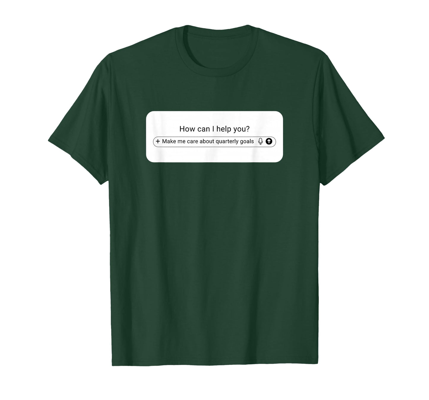 AI Prompt Box – Make Me Care About Quarterly Goals T-Shirt