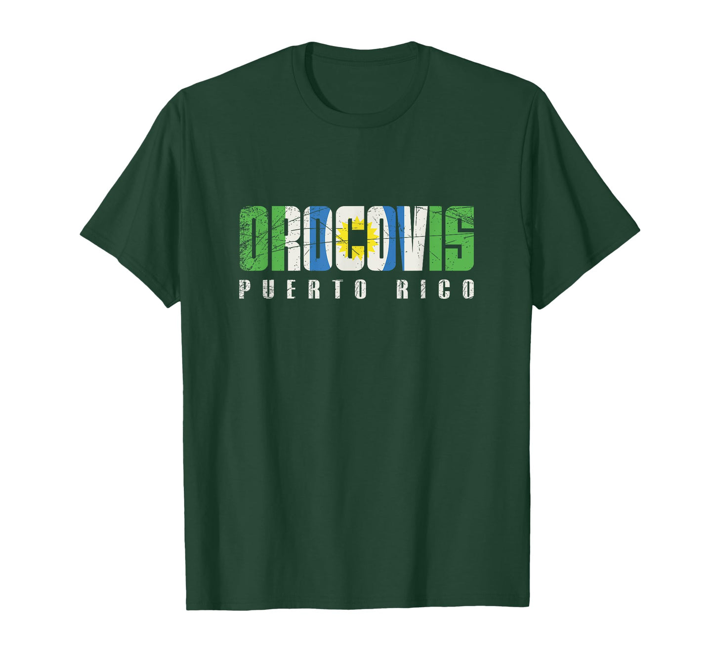 Orocovis City in Puerto Rico, Orocovis Flag T-Shirt