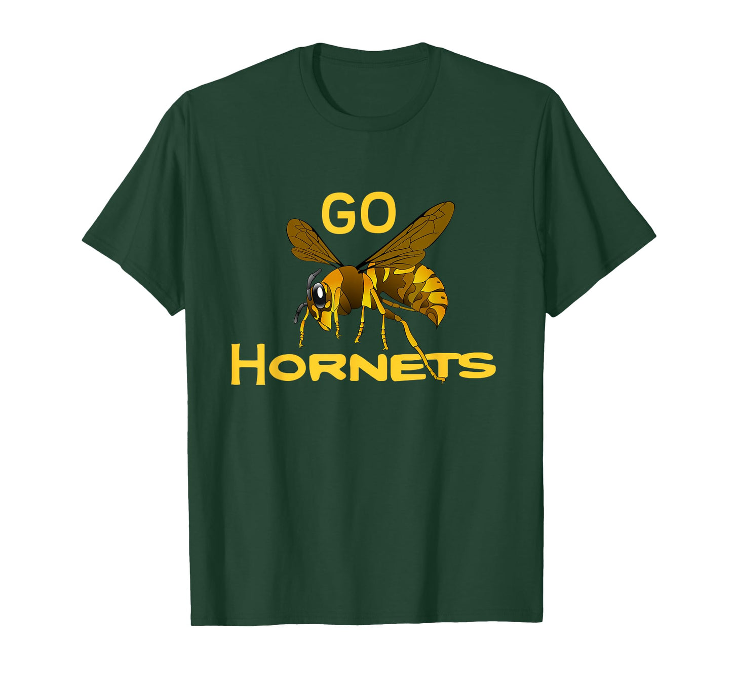 Go Hornets Football Baseball Basketball Cheer School Spirit T-Shirt