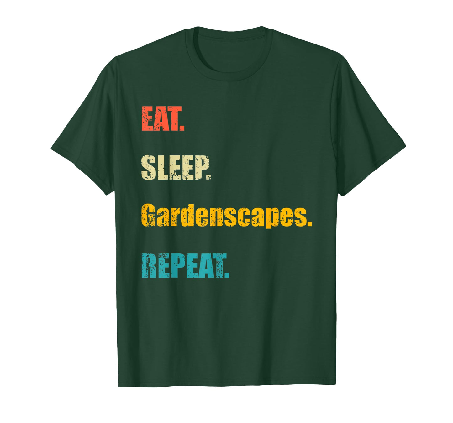 Retro Eat Sleep Gardenscapes Repeat T-Shirt
