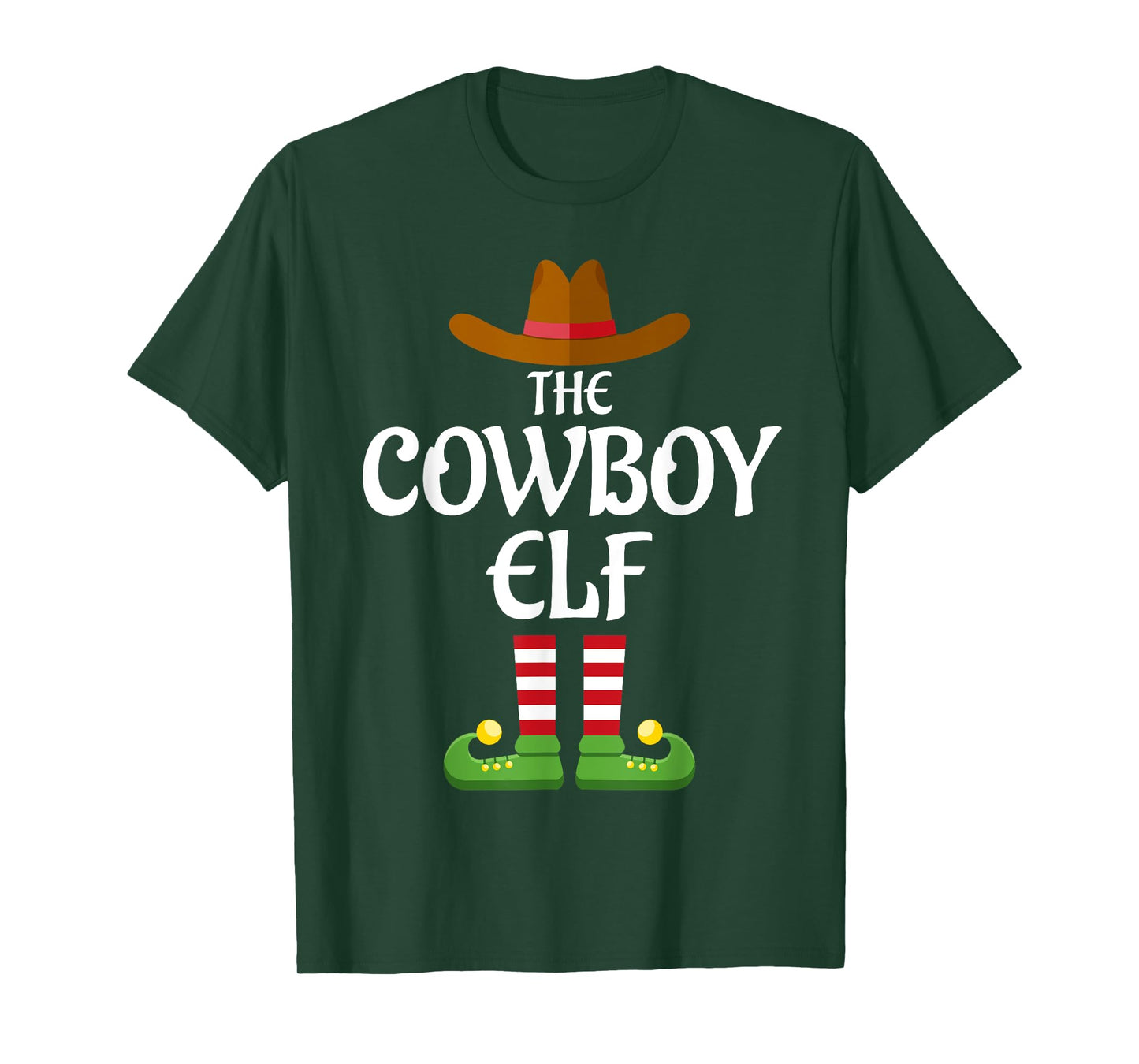 Cowboy Elf Family Matching Group Christmas Country T-Shirt
