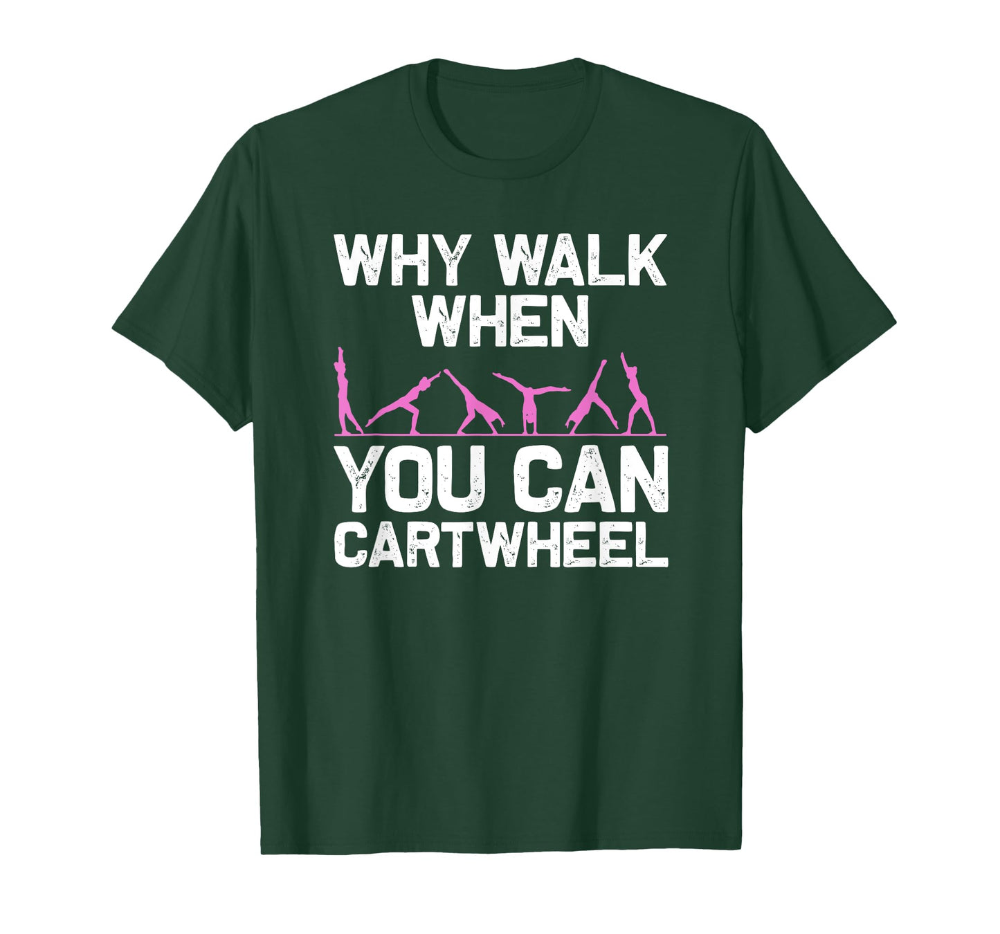Funny Gymnastics Gymnast Gift For Girls Women Cool Cartwheel T-Shirt