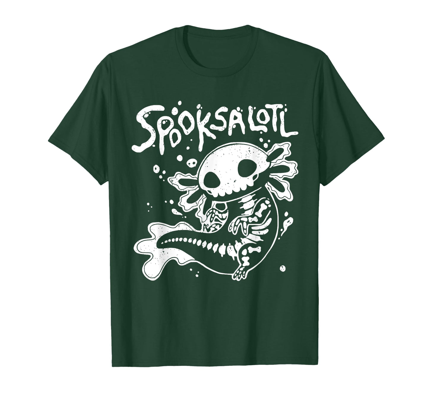 Halloween Cute Skeleton Spooksalotl Halloween Axolotl T-Shirt