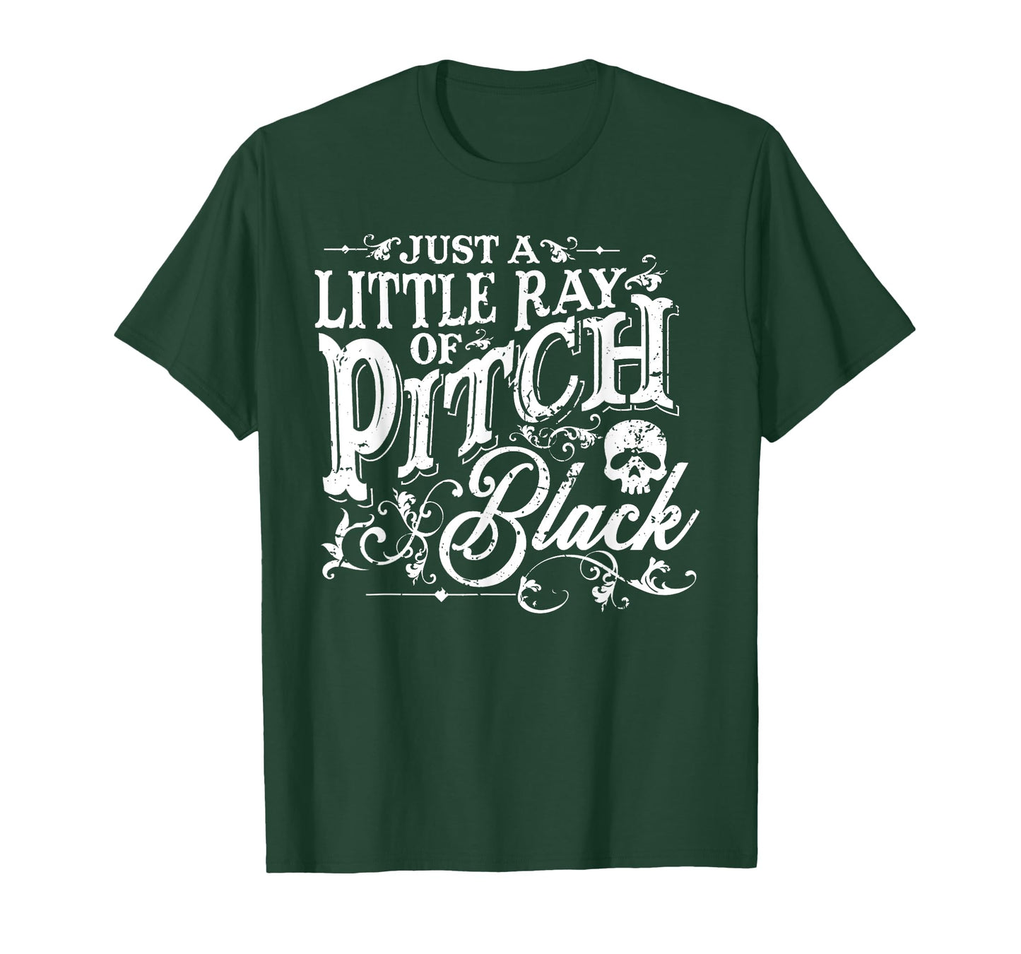 Just A Little Ray Of Pitch Black Spooky Season Halloween T-Shirt