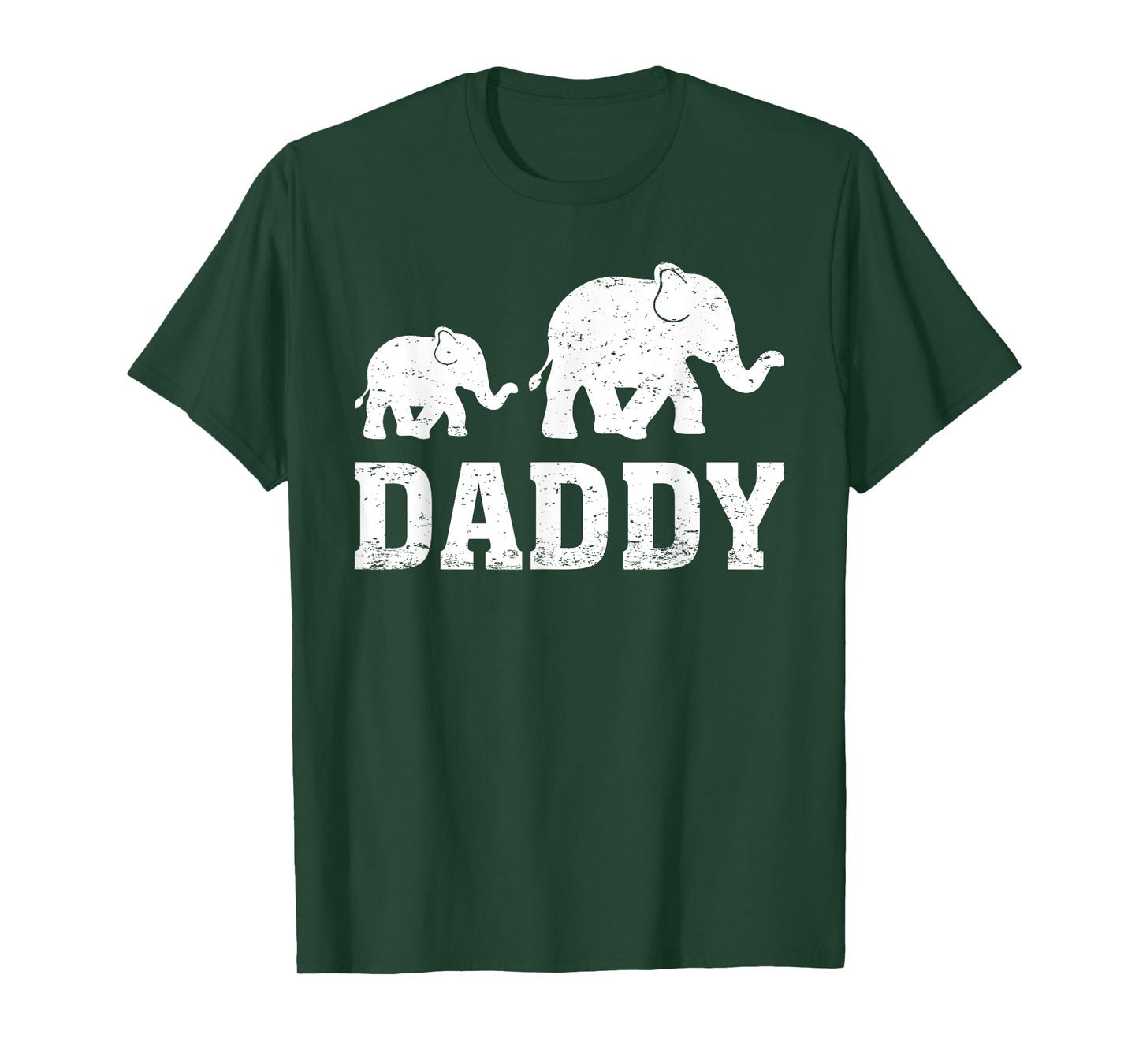 Elephant Animal Lover Daddy Elephant Father's Day T-Shirt