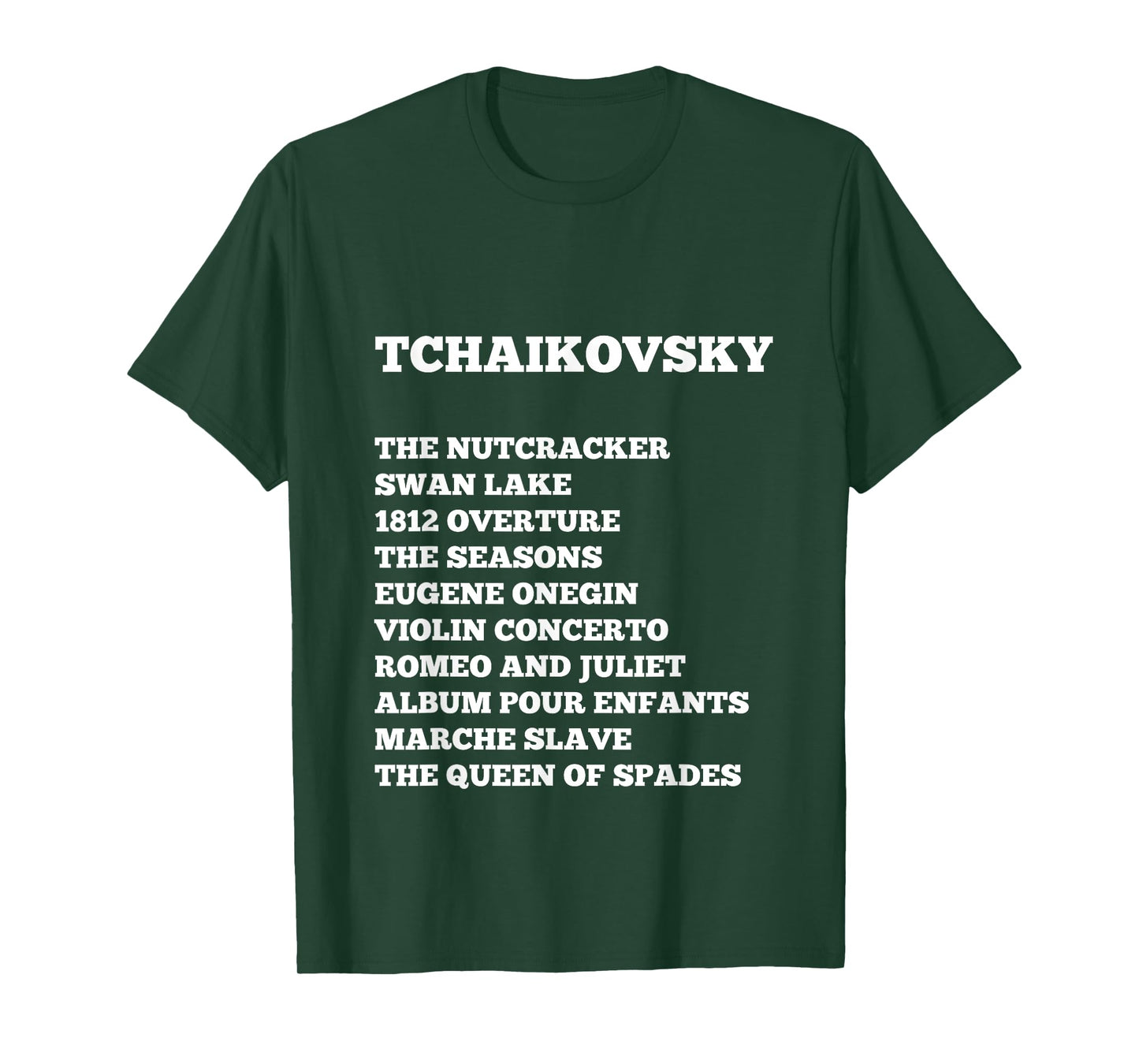 Tchaikovsky T-Shirt Classical Music Composers Tee T-Shirt