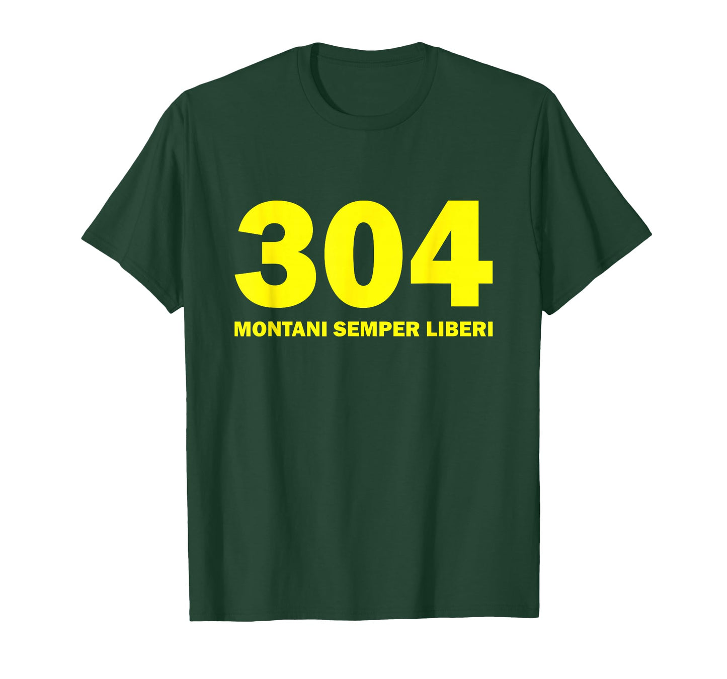 304 Montani Semper Liberi West Virginia T-shirt Blue Gold T-Shirt