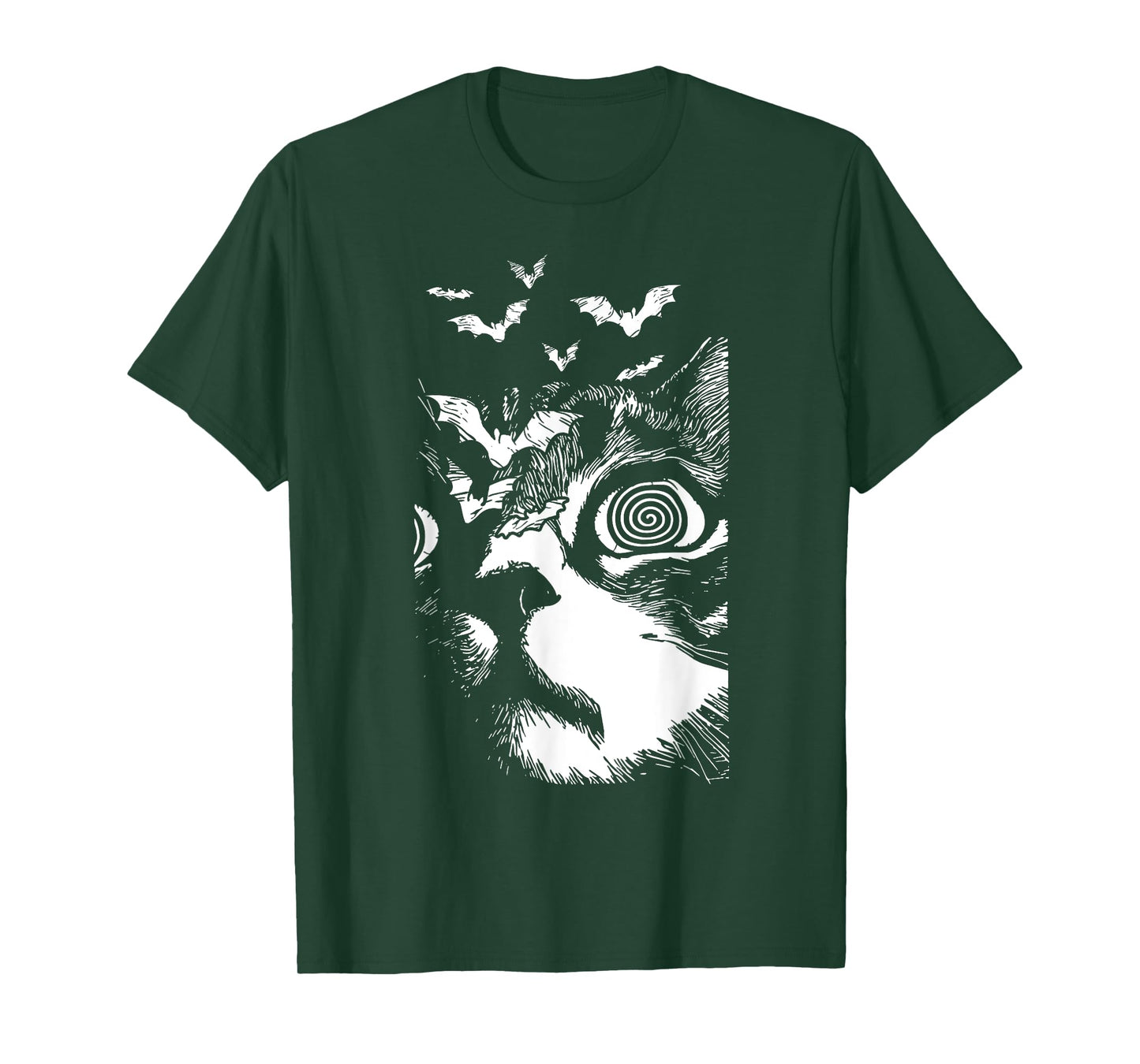 Funny Cat Horror Trick Or Treat Spooky Season Halloween Men Women Kids T-Shirt