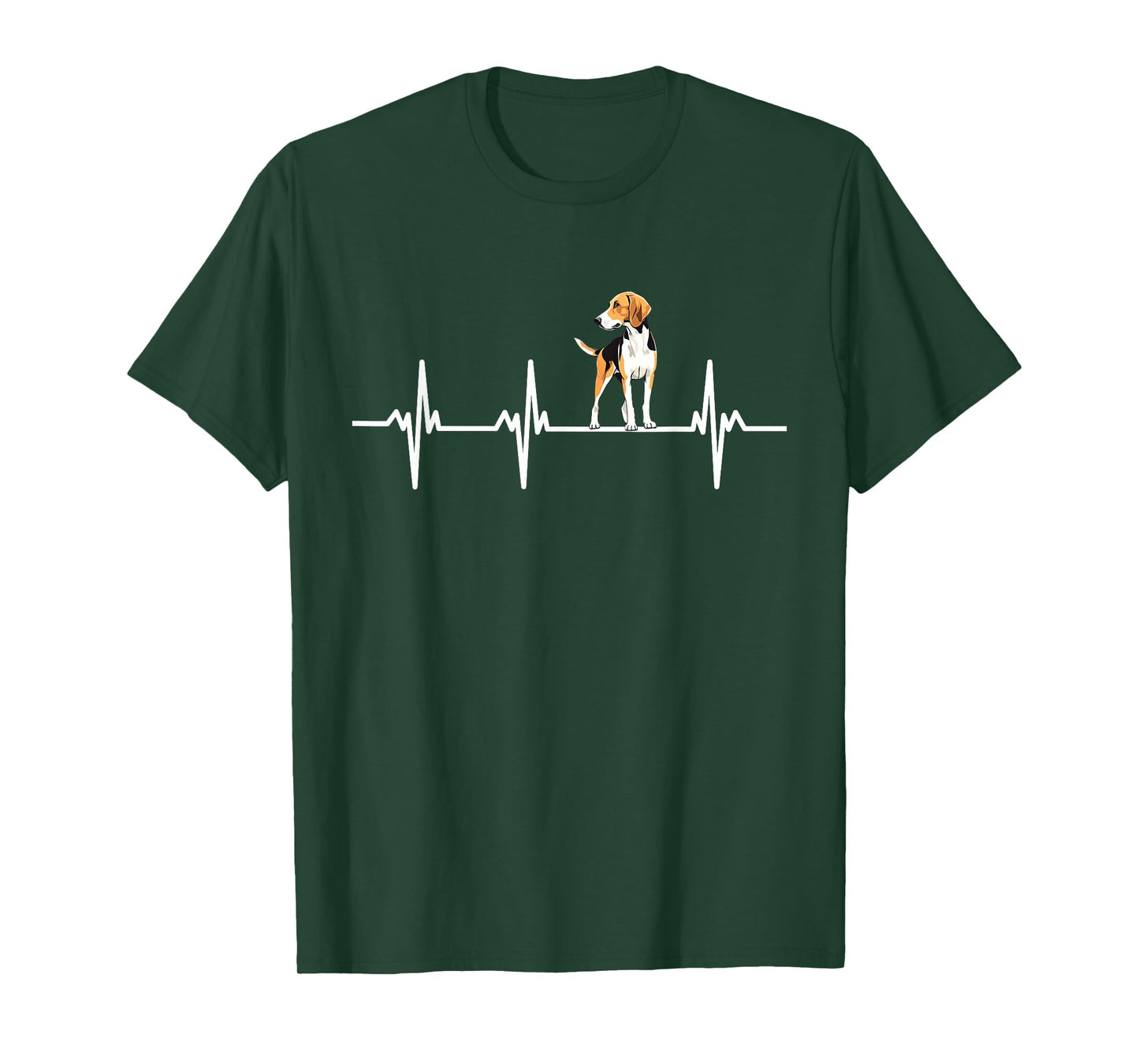 American Foxhound Tee Groovy Heartbeat Foxhound Dog T-Shirt