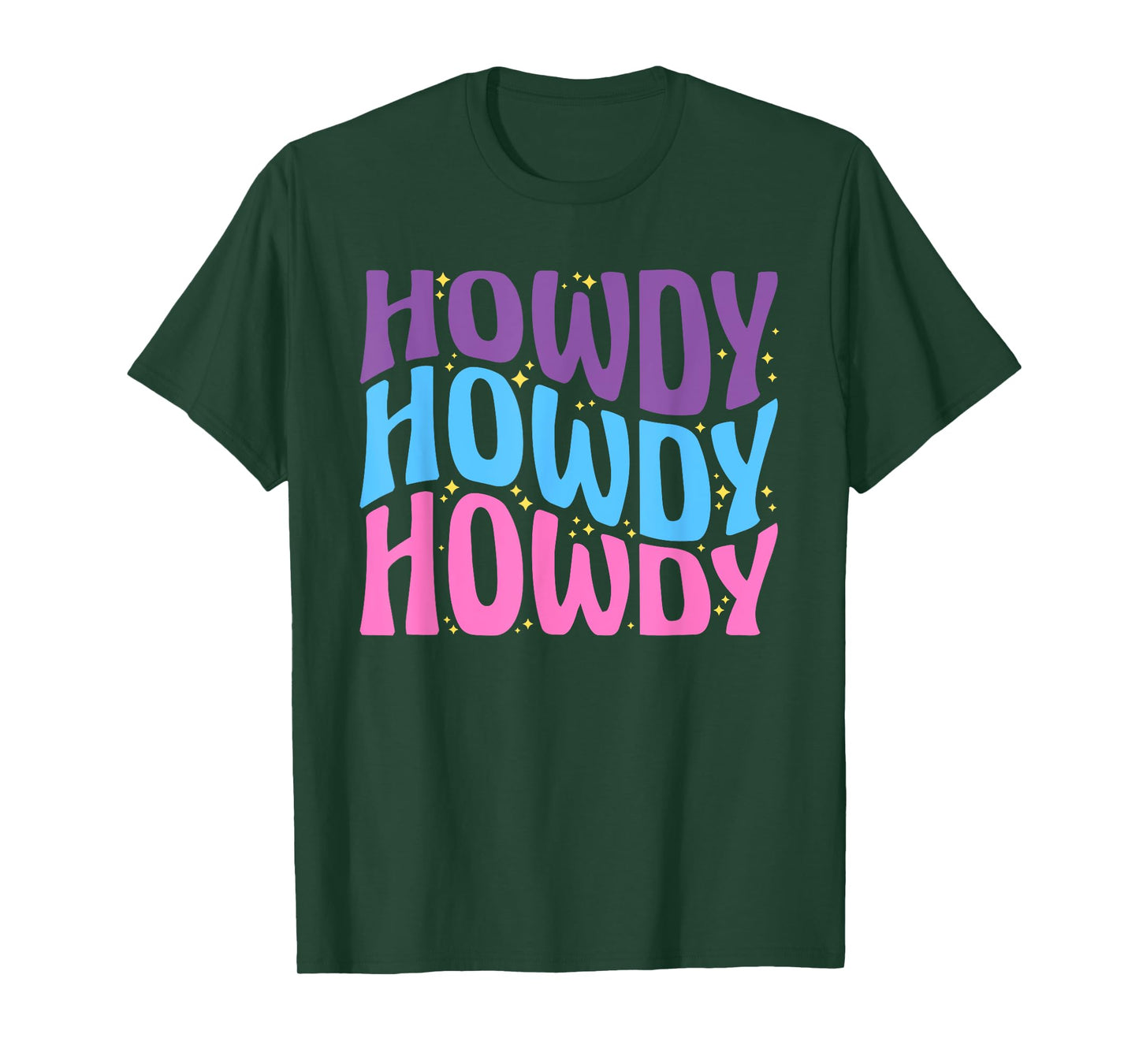 Howdy Cute Farming lettering Cowboy Girl T-Shirt