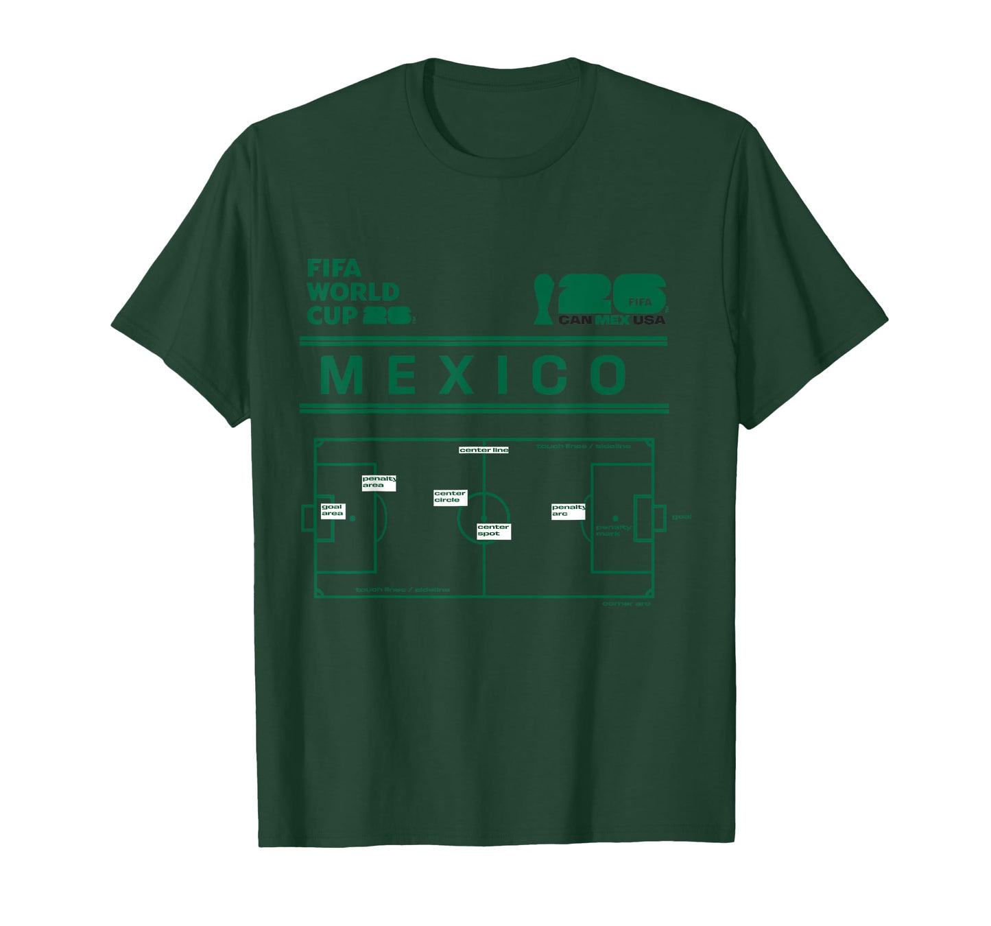 FIFA WORLD CUP26 Mexico Host Country Pitch T-Shirt