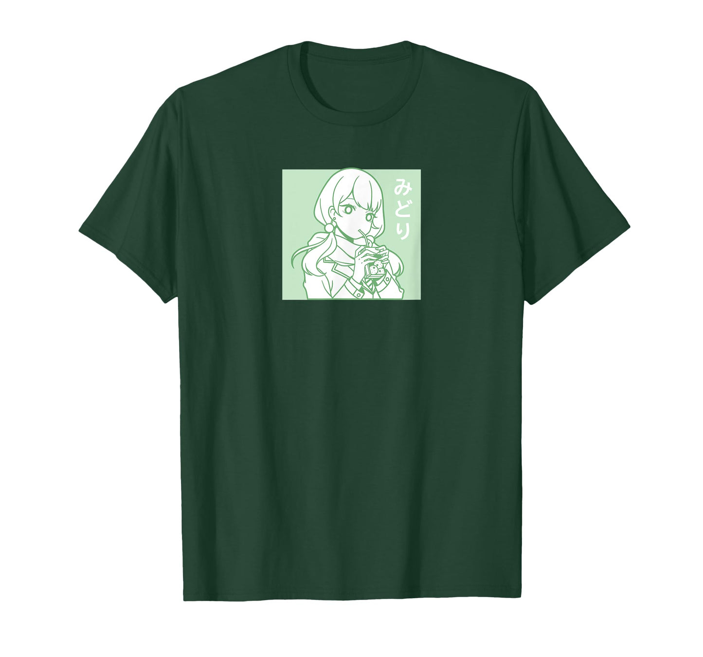 Anime Manga Otaku Midori Green Japanese T-Shirt