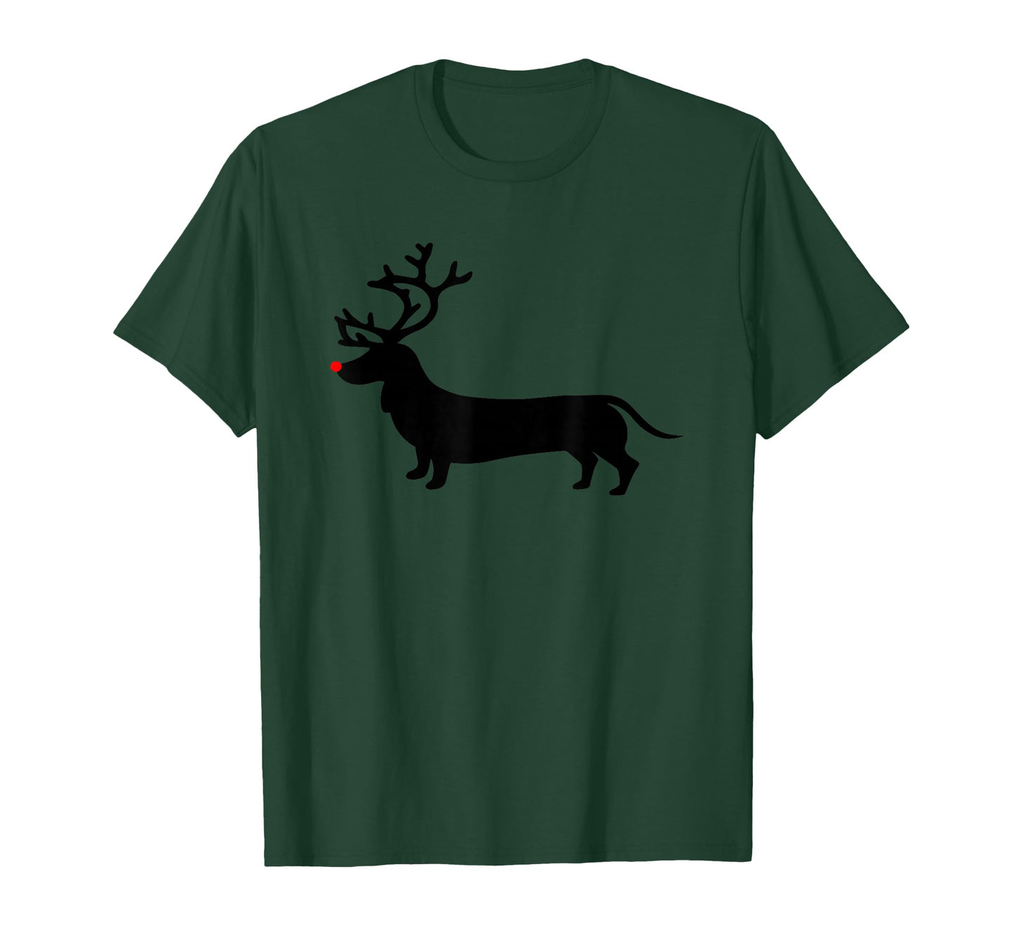 Dachshund Christmas Reindeer Wiener Dog Family Mom Dad T-Shirt