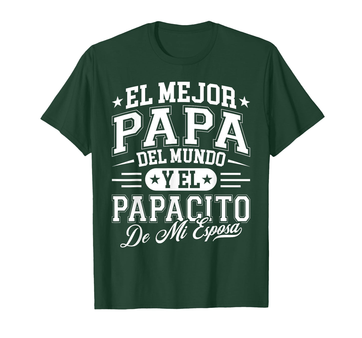 El Mejor Papa Del Mundo Camiseta En Espanol Padre Latino T-Shirt