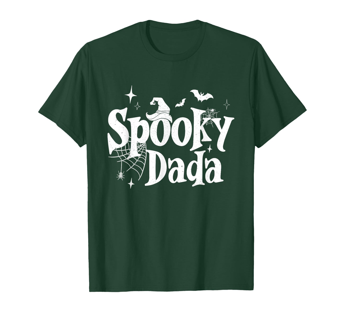 Spooky Dada Witch Funny Halloween Costume Dad Grandpa Men T-Shirt