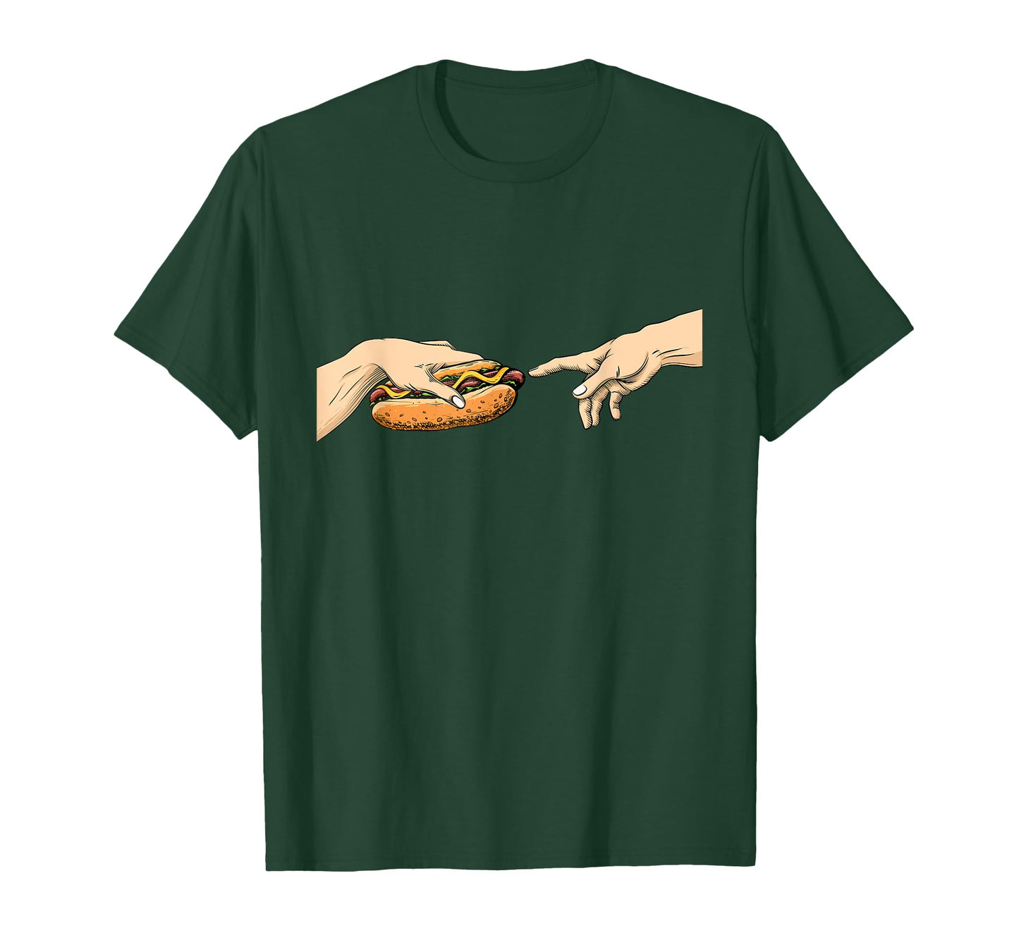 Creation of Hot Dog - Hot Dog Lover Fast Food Wiener T-Shirt for Men Women Girls Kids
