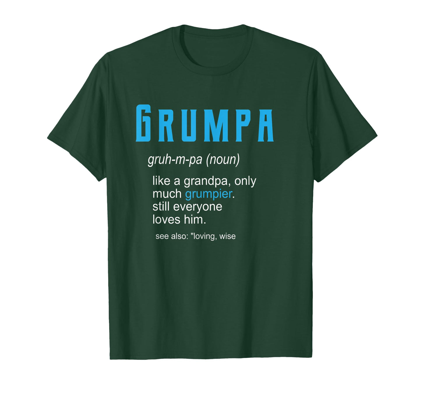 Mens Pops Christmas Shirt for Grandpa, Funny Grumpa Definition T-Shirt