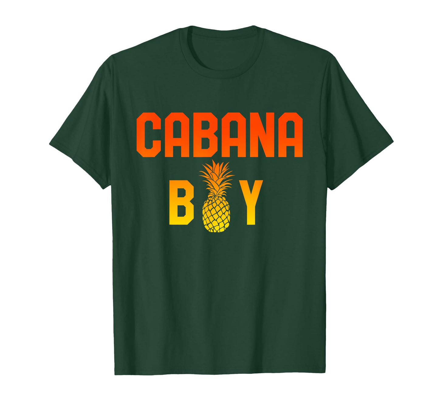 Cabana Boy T-Shirt Funny Pool Boy Beach Retro Pineapple Tee
