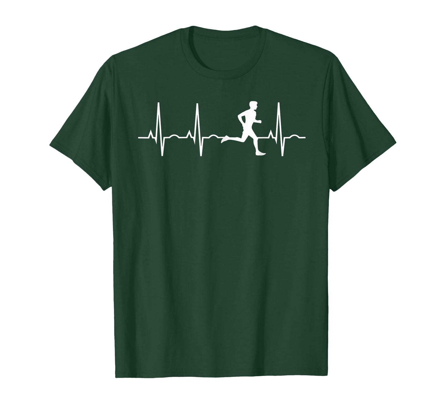 Running Tee for Men - Runners Heartbeat T-Shirt