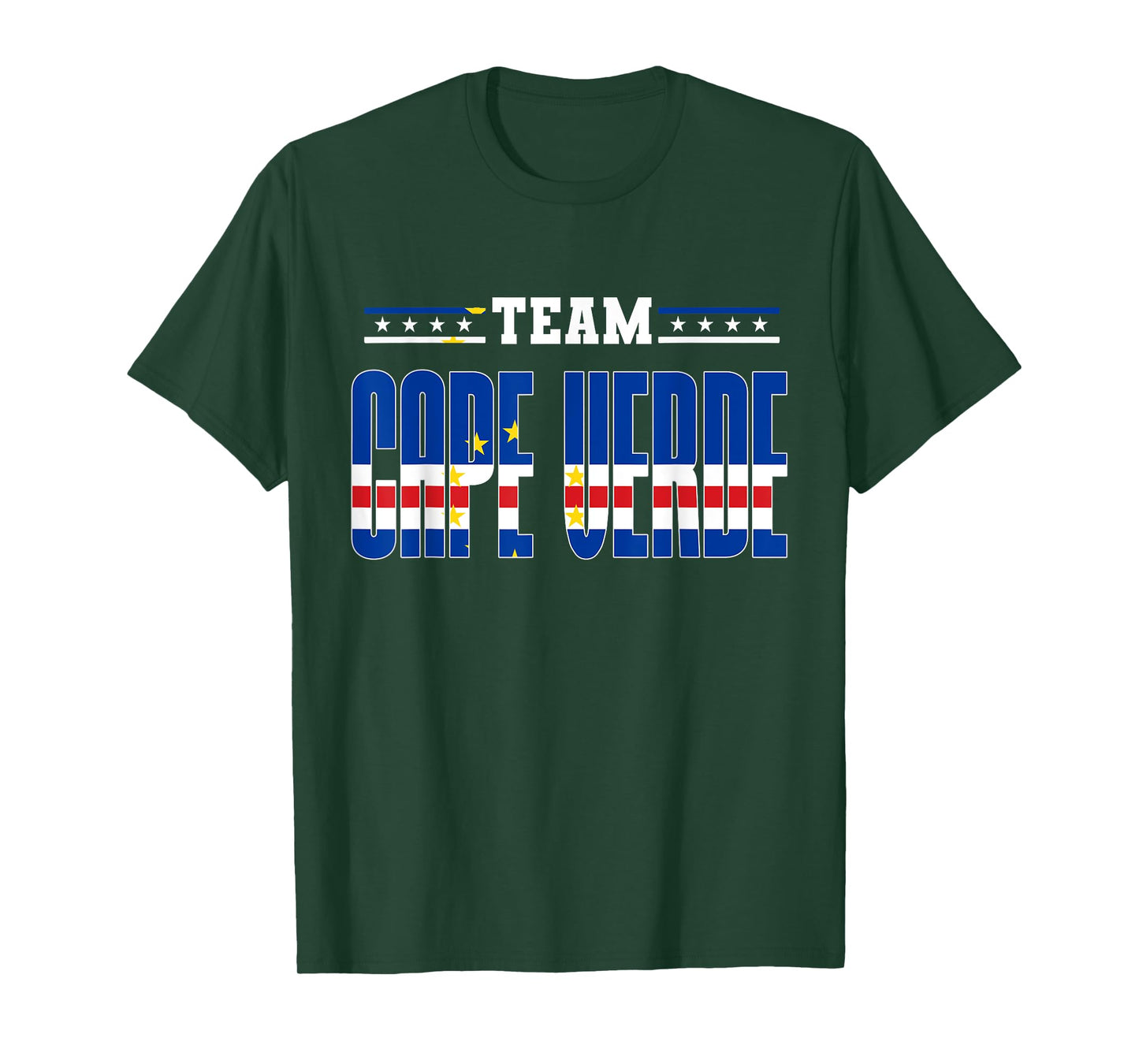 Patriotic Cape Verdean Flag Team Cape Verde T-Shirt