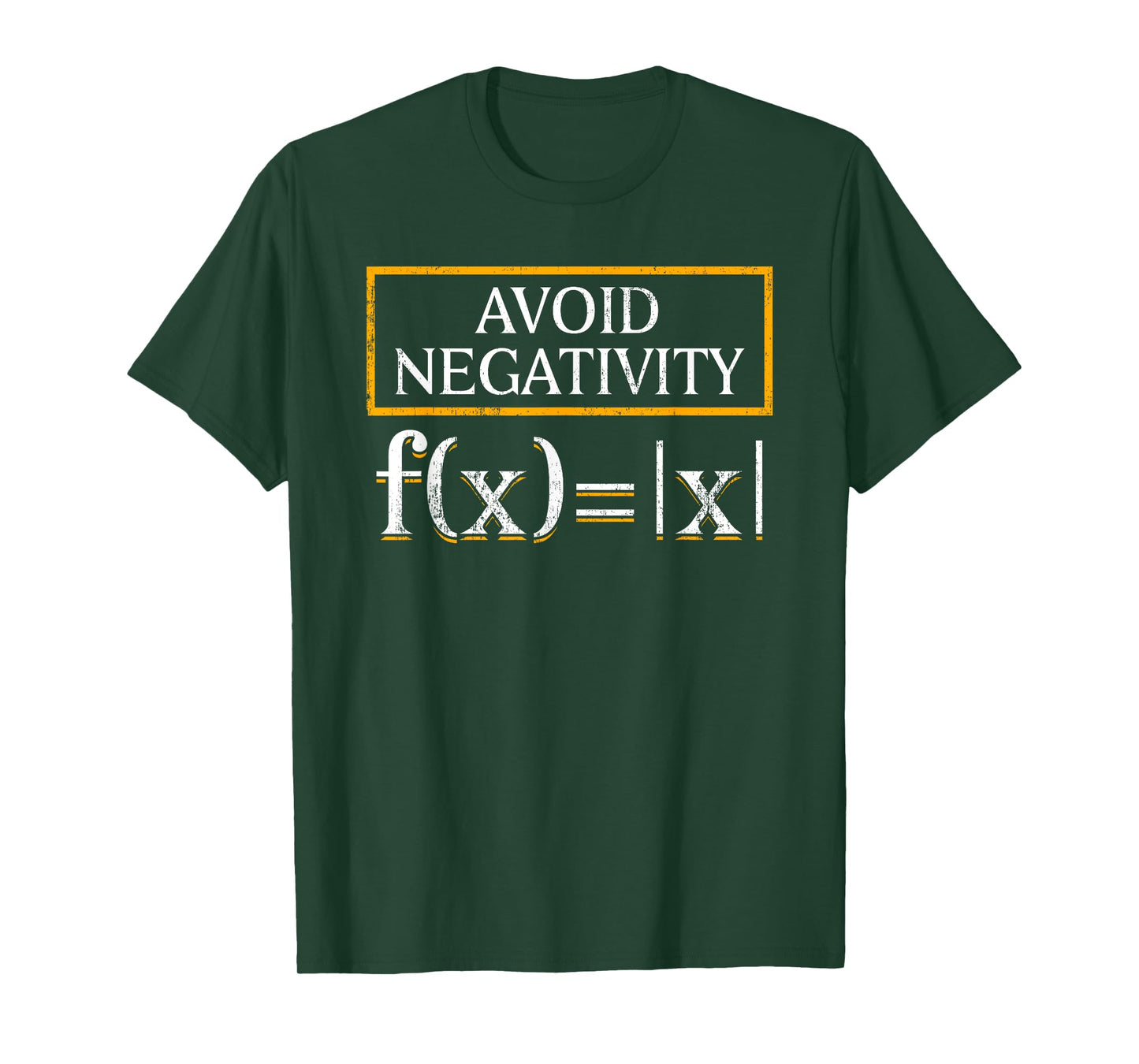 Avoid Negativity Math Teachers Formula Equation Solution Men Women T-Shirt