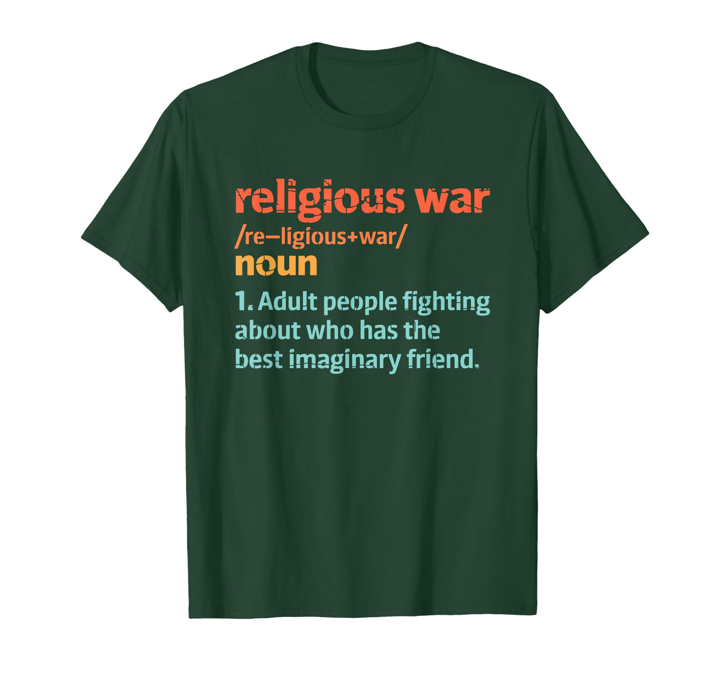 Dictionary Sarcastic Definition Religious War Definition T-Shirt - Unisex-Adults, Black, Small, Short Sleeve