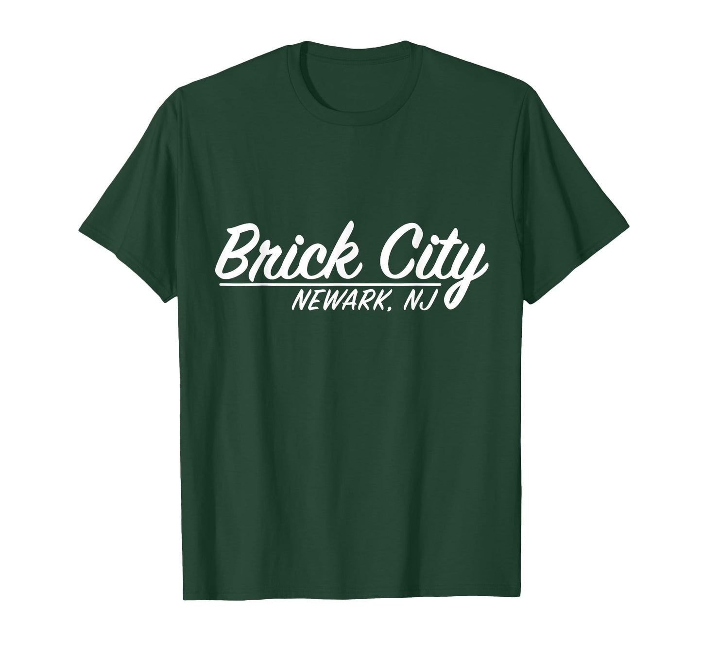 Brick City Newark NJ City New Jersey hometown Retro Script T-Shirt