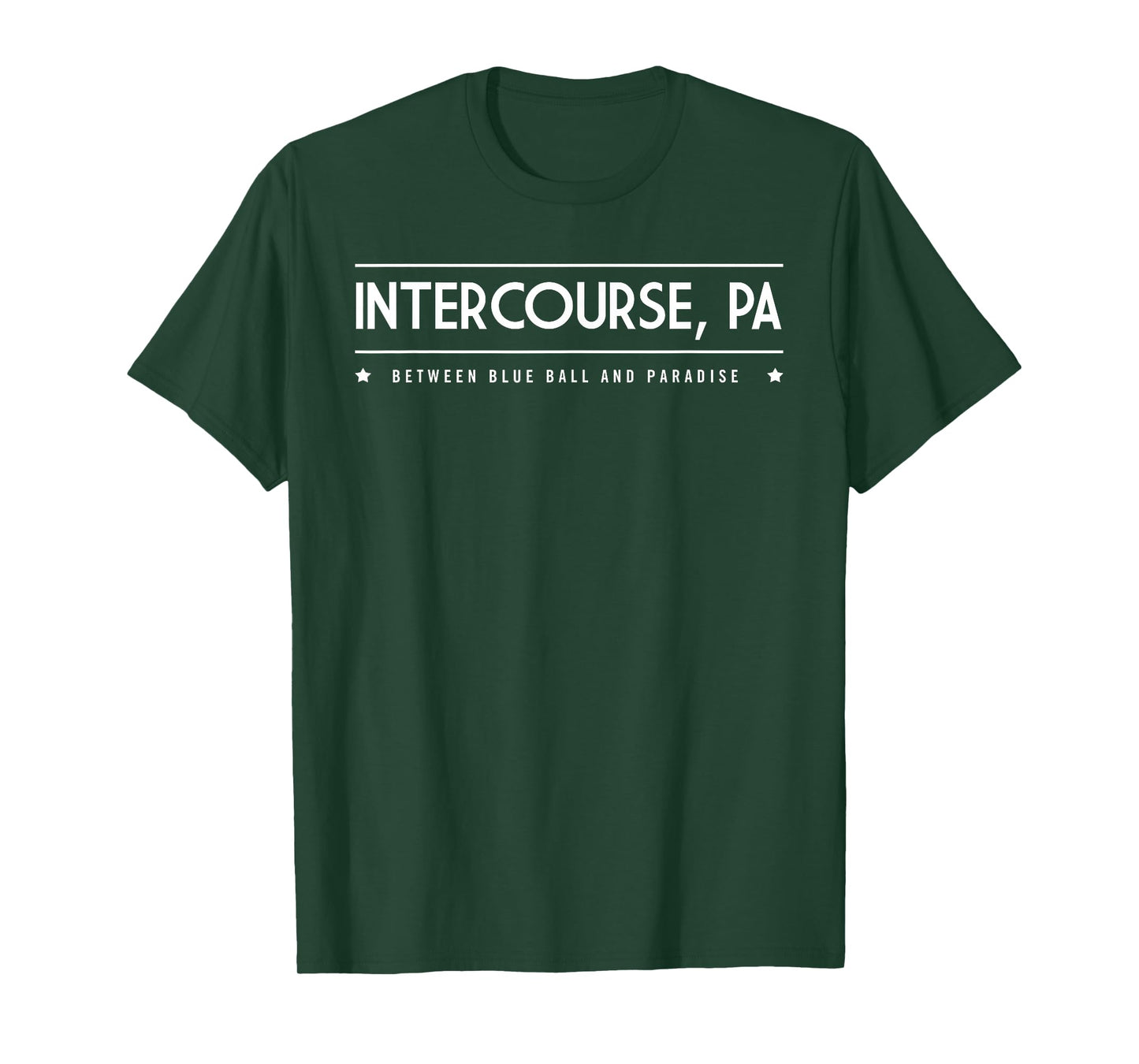 Intercourse PA T-Shirt Between Blue Ball and Paradise Tee T-Shirt