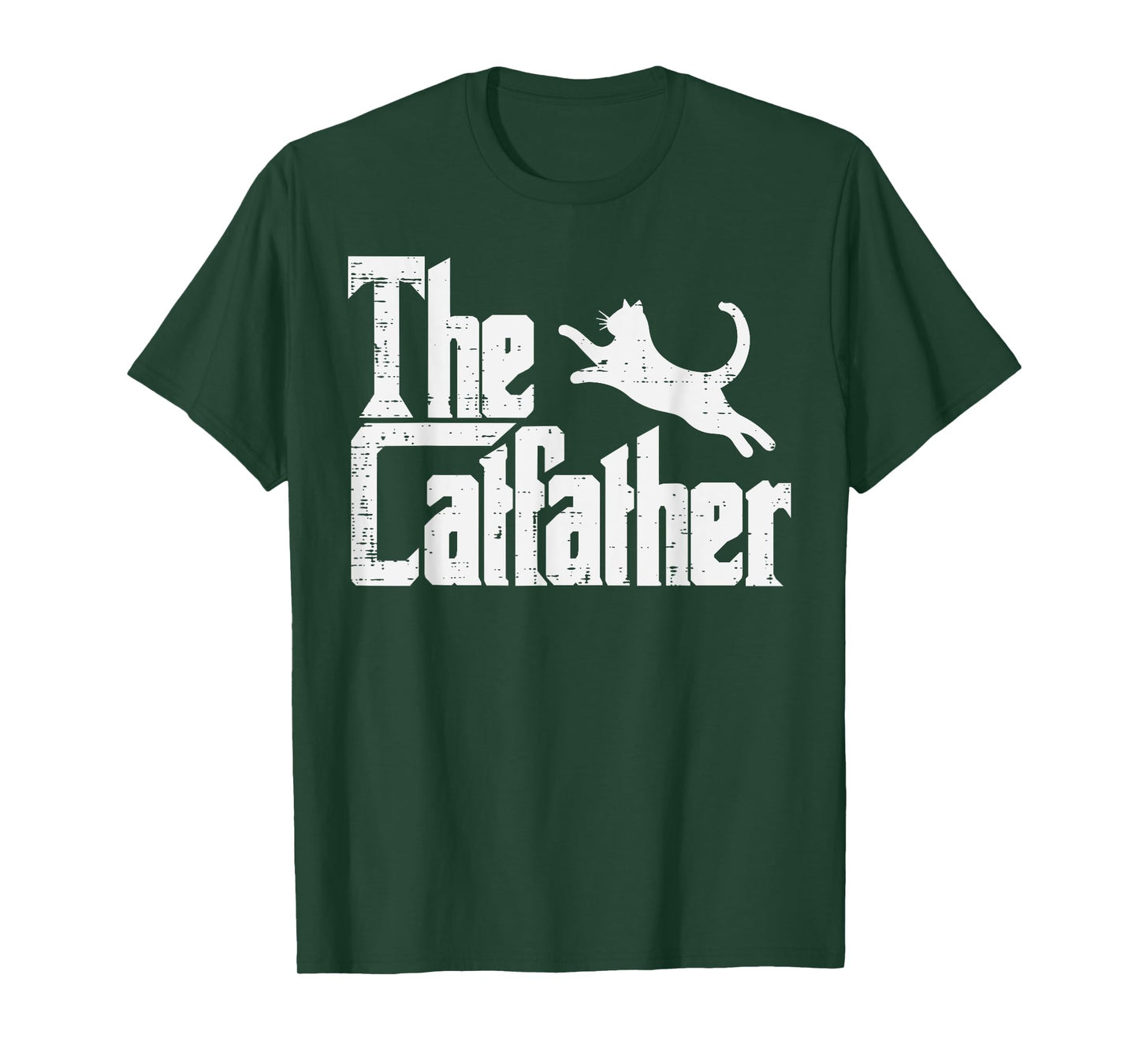 Fathers Day The Catfather Fun Cat Dad Fur Daddy Papa Parody T-Shirt
