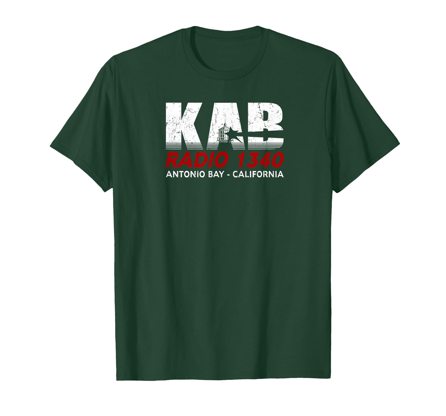 Dereliction of duty Unisex-Adults KAB Radio 1340 Antonio Bay - Pre-distressed - The Fog T-Shirt