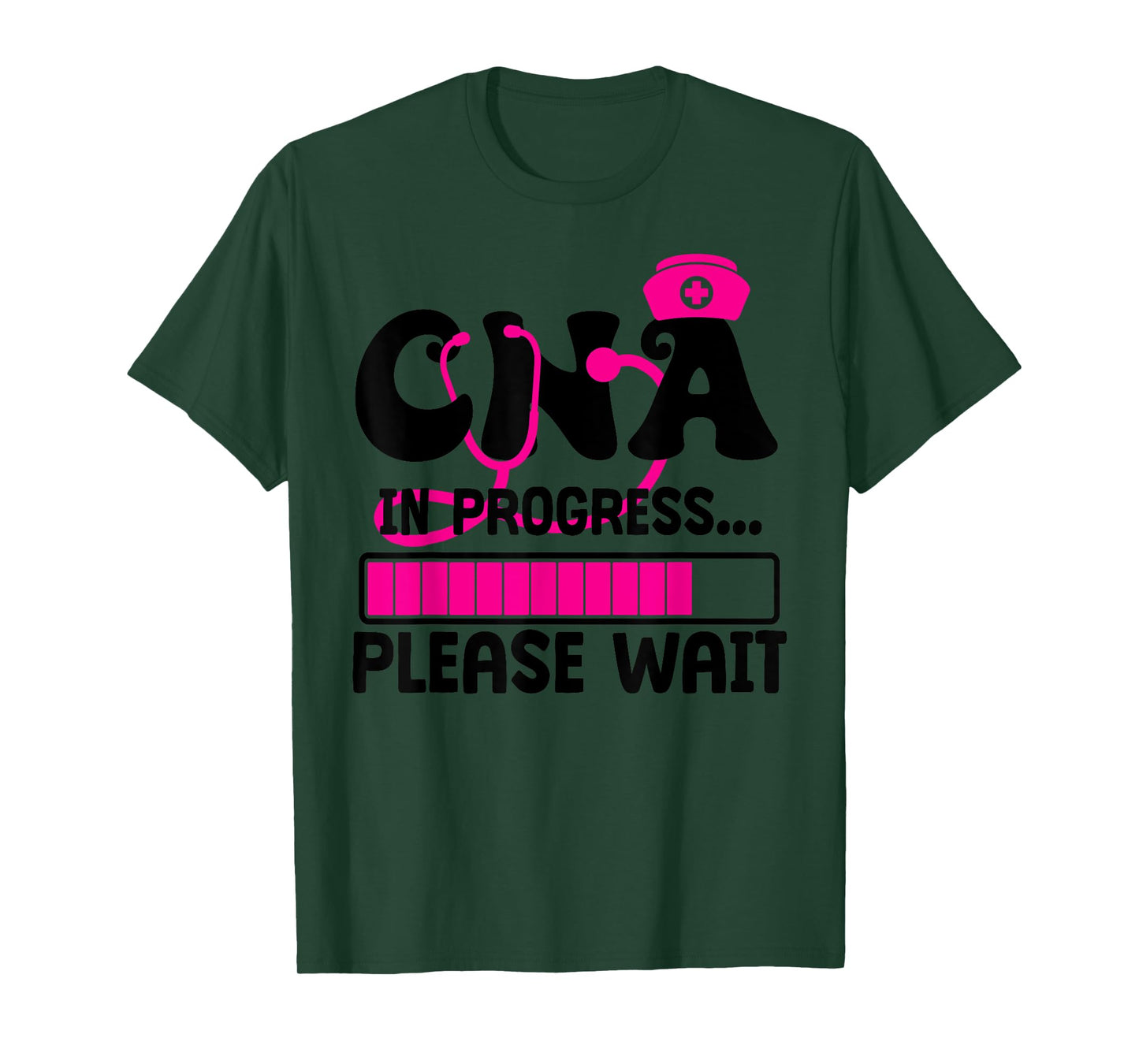 Cute CNA in Progress Funny Retro School CNA Future CNA T-Shirt