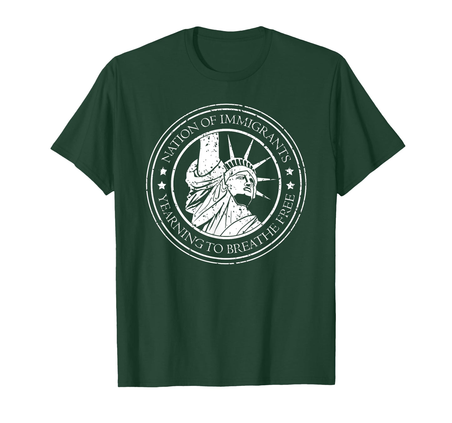 Nation of Immigrants - American Statue of Liberty T-Shirt T-Shirt